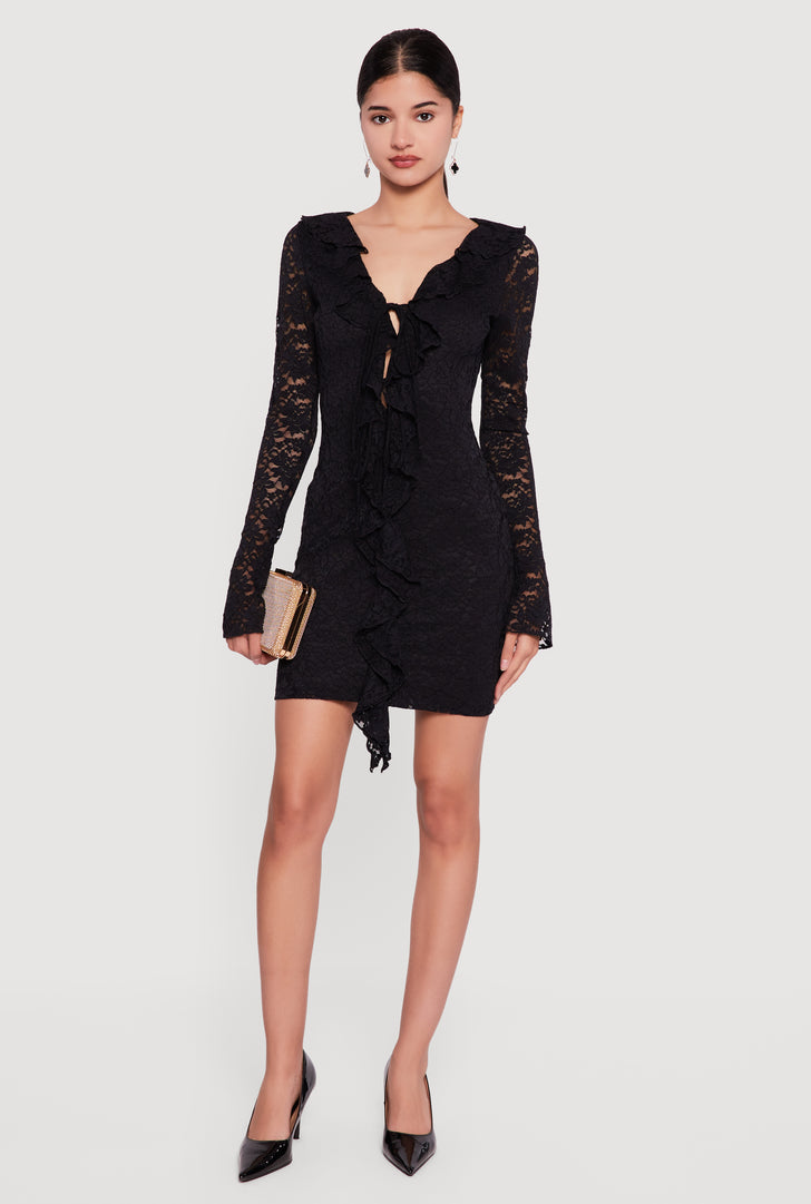 navy blue dress for baby girl FARM Rio Winter Garden Mini Dress main image 1