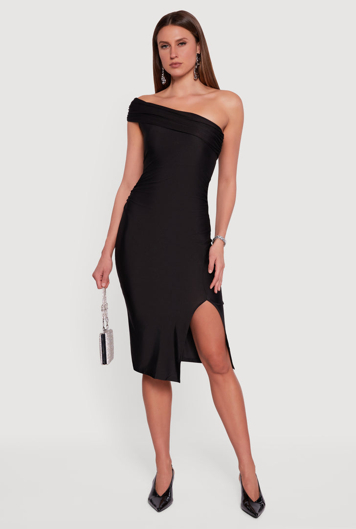 green emerald velvet dress Sheath Tube Top Sleeveless Sequins Side Slit Pleated Formal Evening Dr –  WhenGirl main image 1