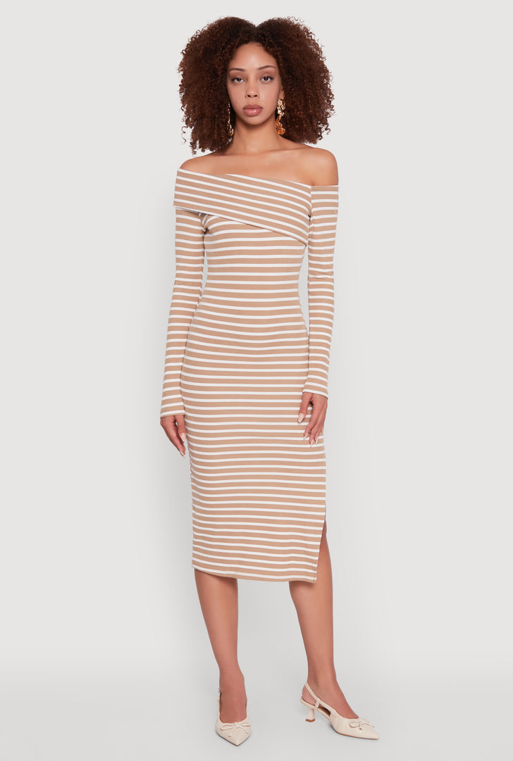 white christmas dresses Blue Cold Shoulder Pleated Midi Dress *FINAL SALE* – SSYS