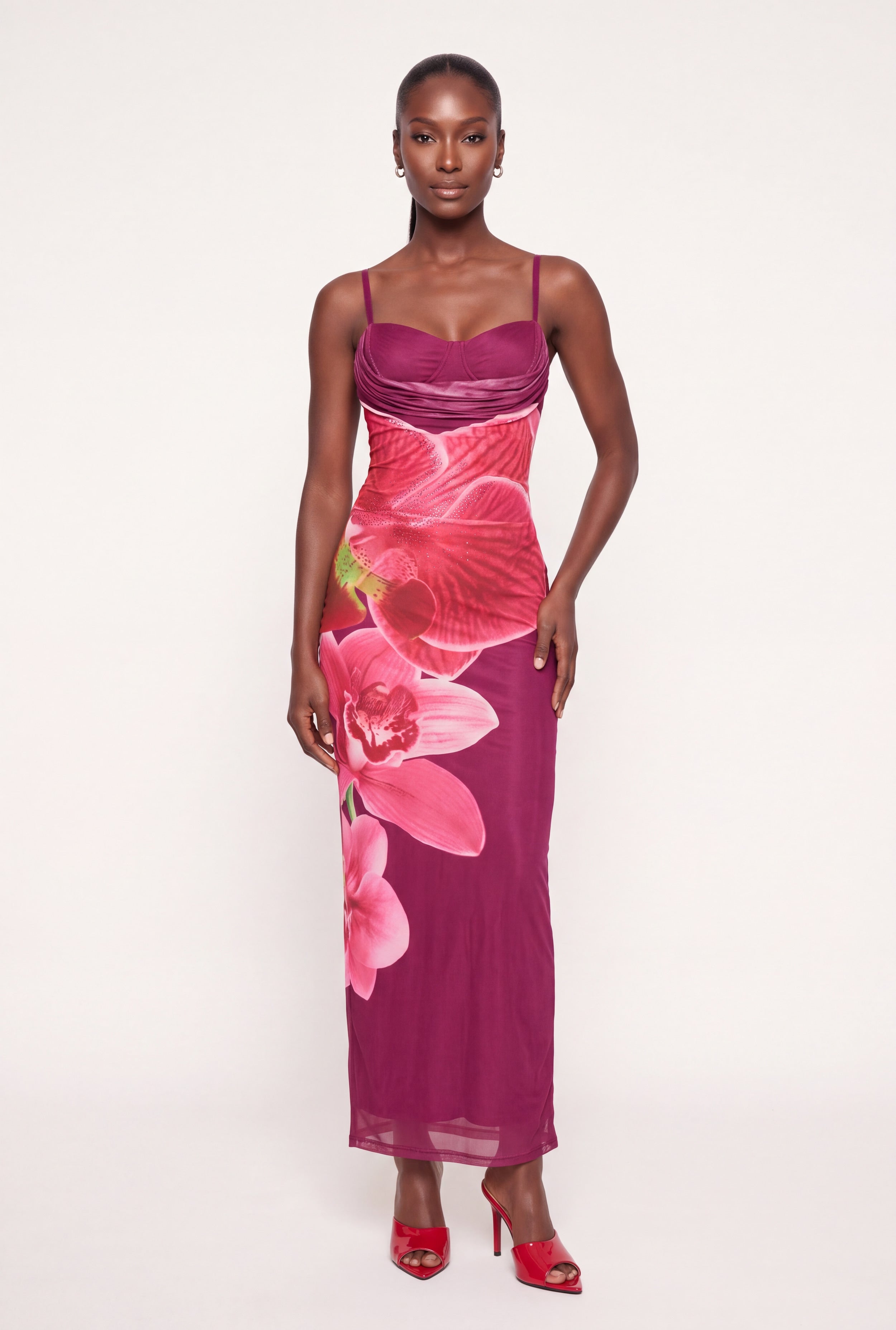 Floral Cut Out Dress | Rainbow Shops