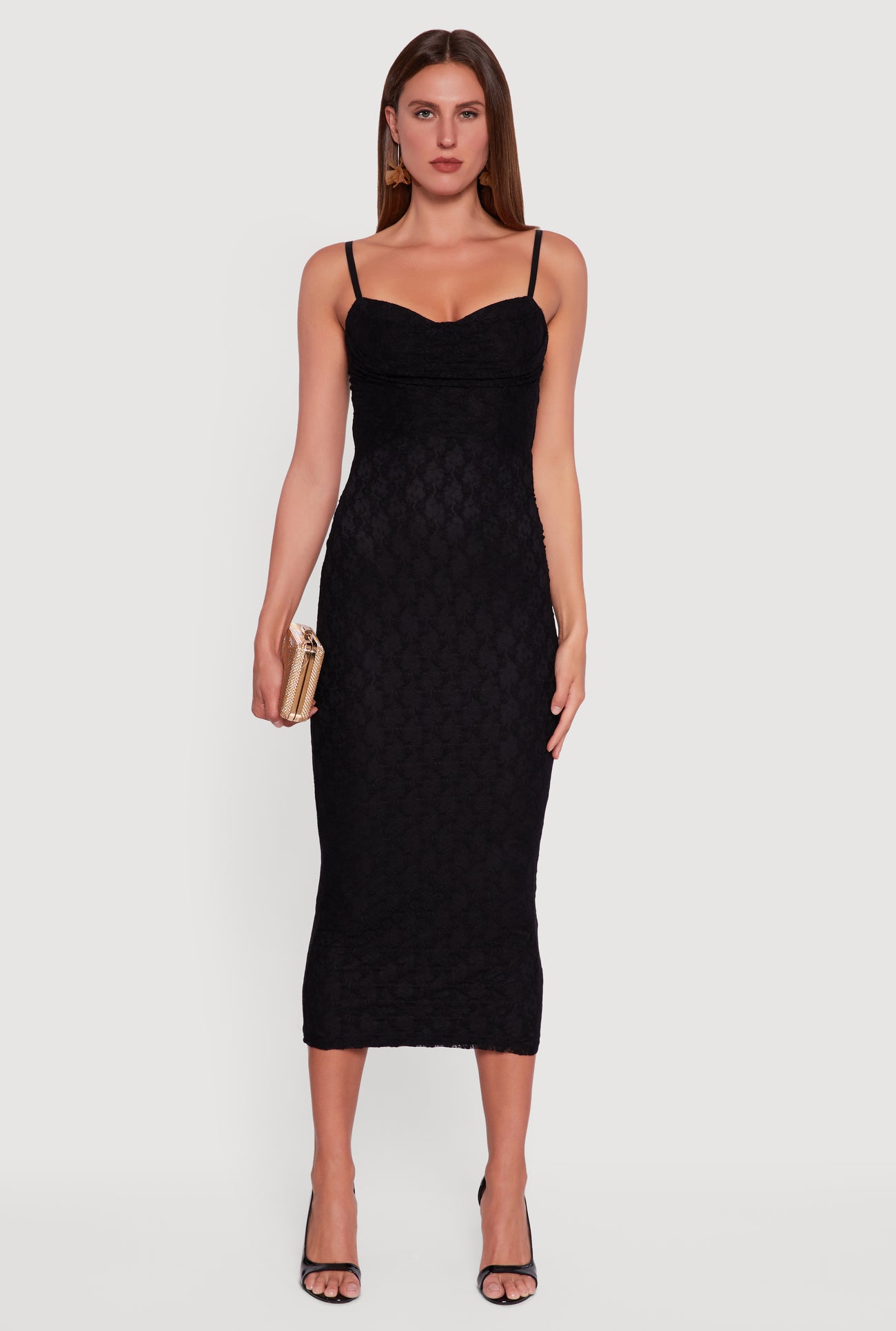 lace sweetheart bodycon dress Black Lace Sweetheart Strapless Bodycon Homecoming Dress Black / US 10