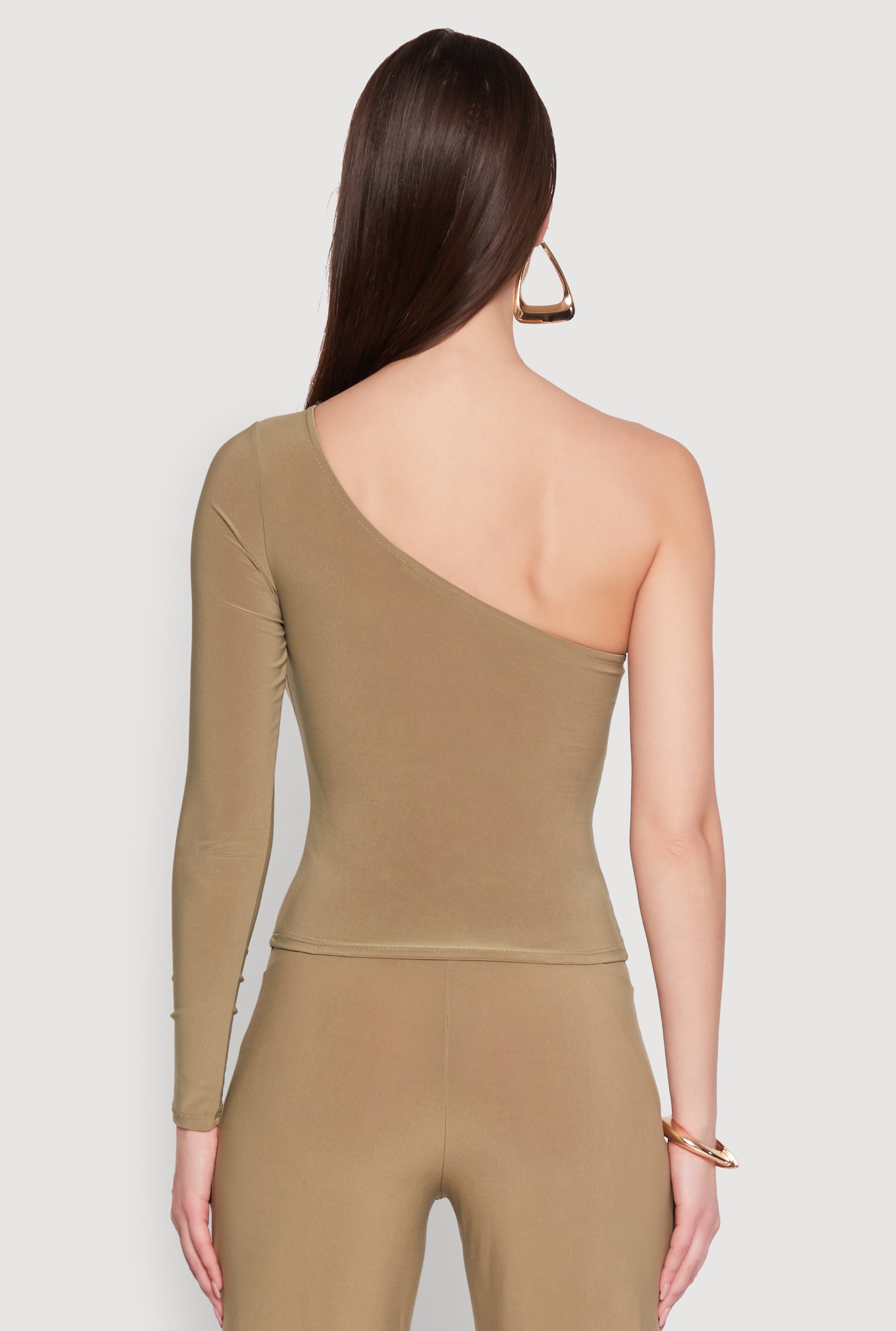 Asymmetrical Cut Out One Shoulder Top Asymmetrical Cut Out One Shoulder Top