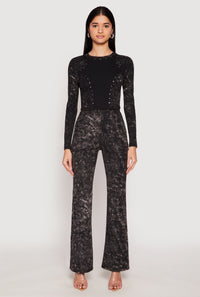 Mineral Wash Studded Crop Top