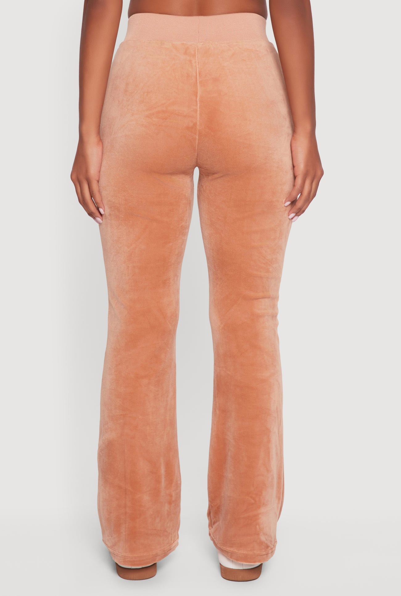 Velour Pull On Flare Sweatpants