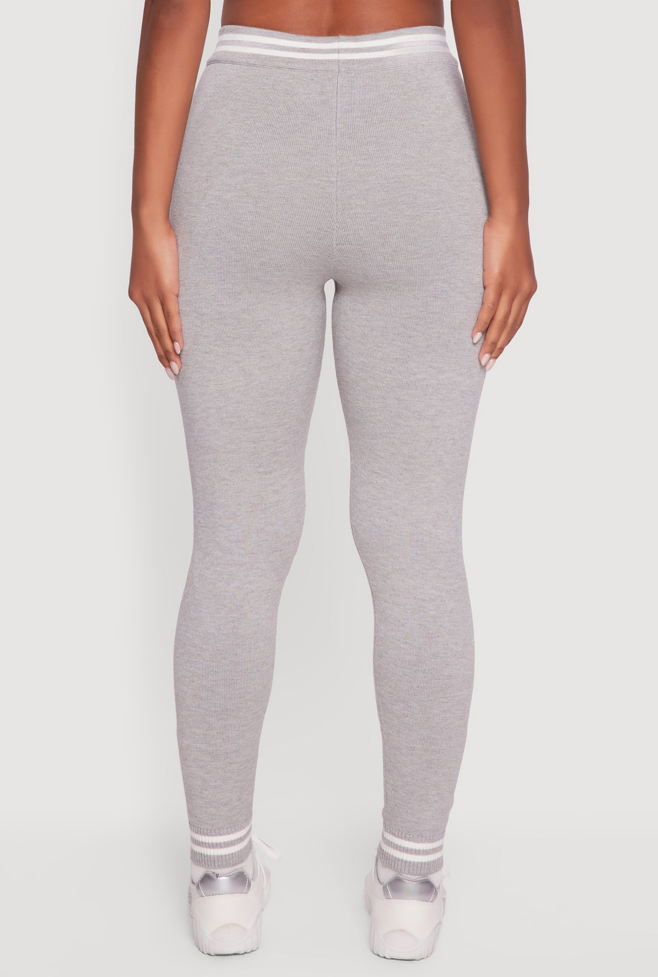 06 Graphic Varsity Stripe Skinny Leg Sweatpants