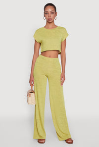 Daisy Dolman Sleeve Cropped Tee