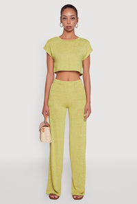 Daisy Dolman Sleeve Cropped Tee