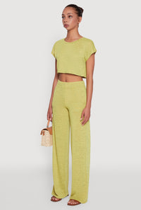 Daisy Dolman Sleeve Cropped Tee