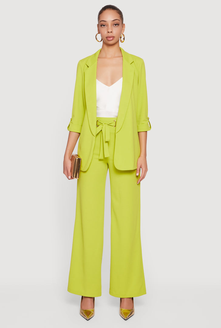 lime green dress pants women's Tarık Ediz MABLE Black HALTER OVERSKIRT GOWN main image 0