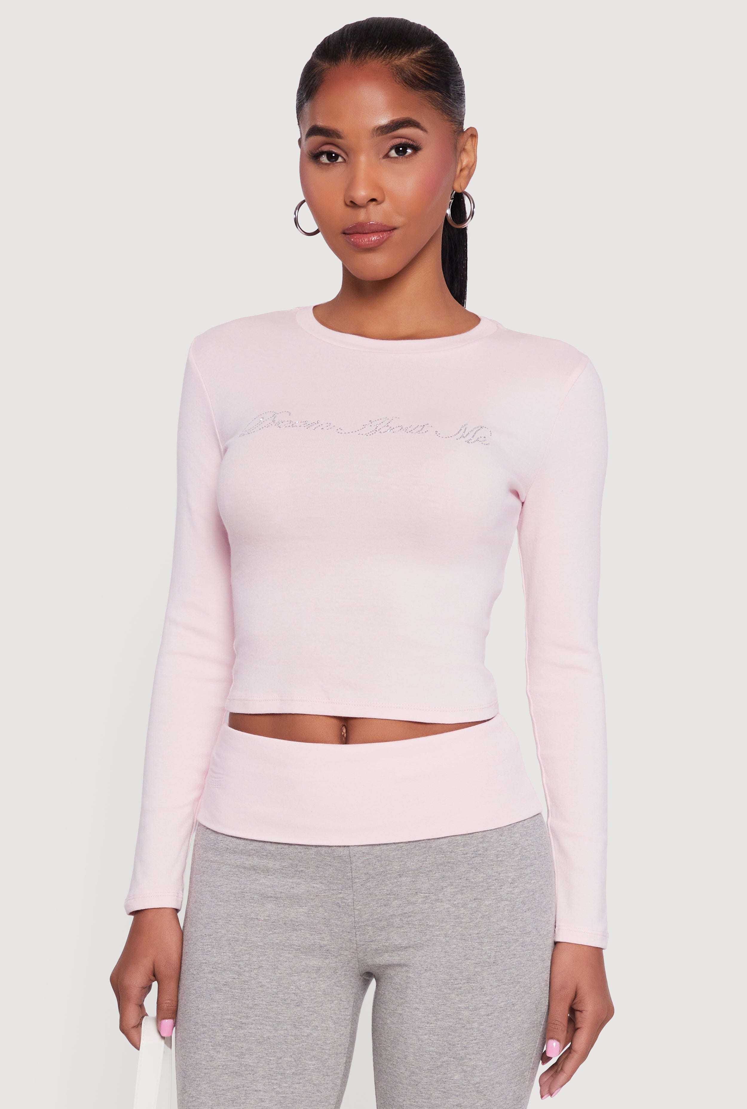 ♡ Mi♡ Dream About Me Rhinestone Baby Tee