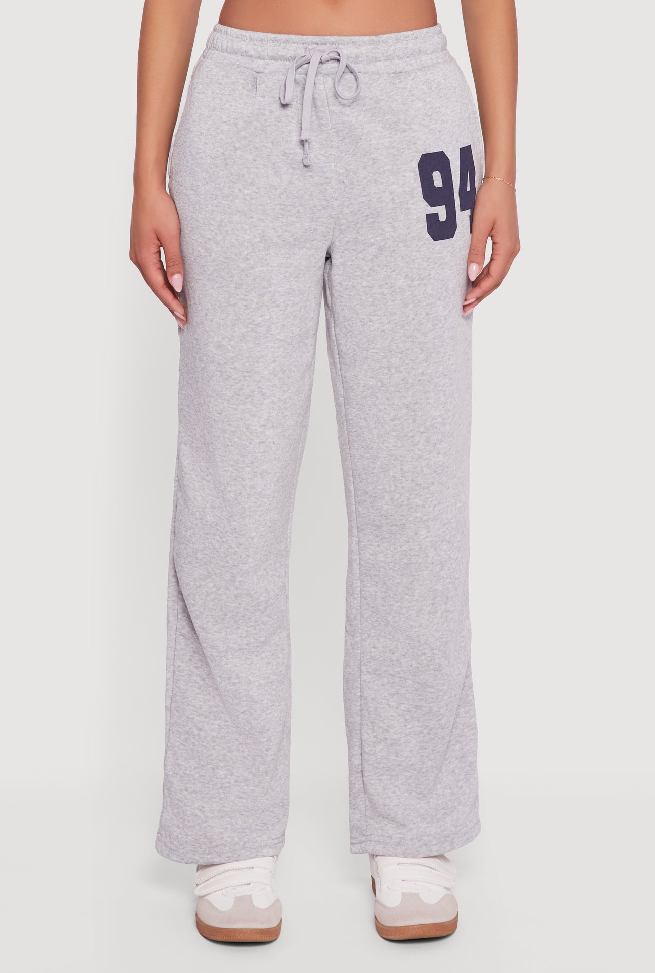 Graphic Print Fleece Lined Sweatpants