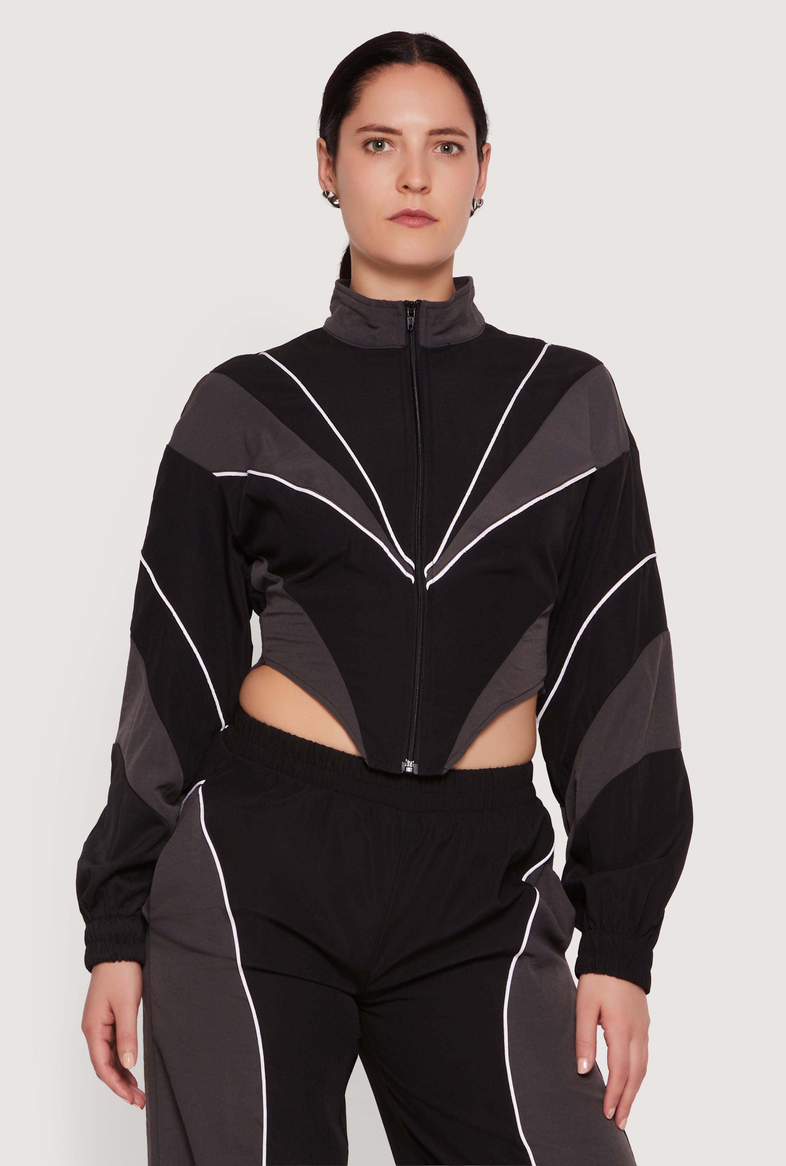 Zippered Color Block Jackets | Rainbow Shops