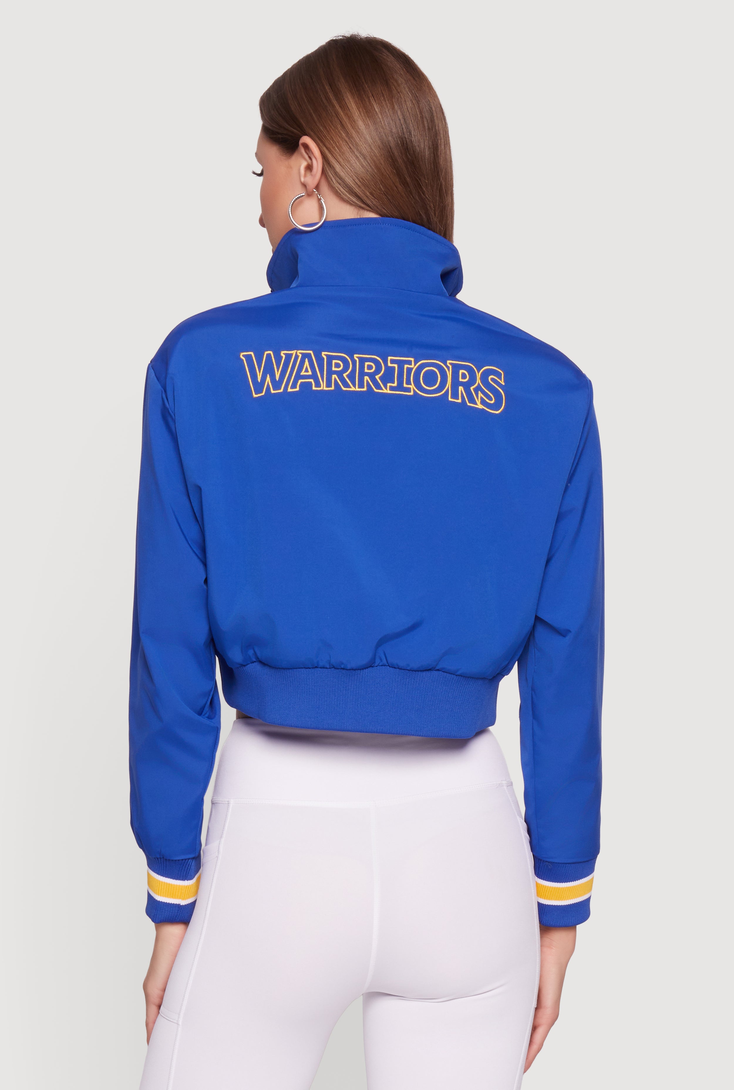 NIKE NBA WARRIORS ウィンドブレーカー NBA Golden State Warriors Cropped Quarter Zip Windbreaker