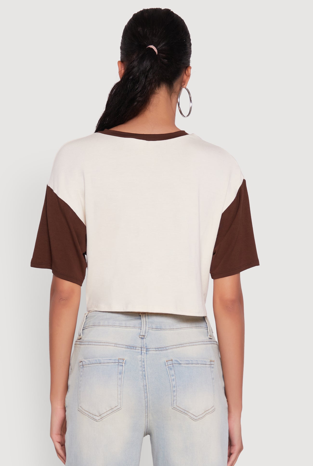 23 Graphic Cropped Football T-Shirt