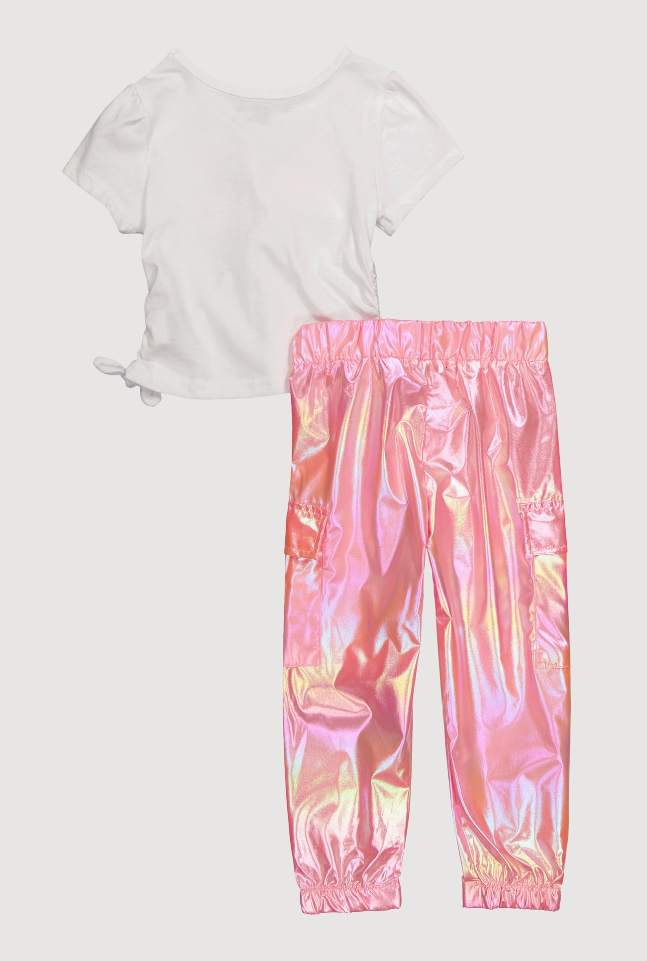 Toddler Girls Mamas Little Bestie Tee and Cargo Joggers