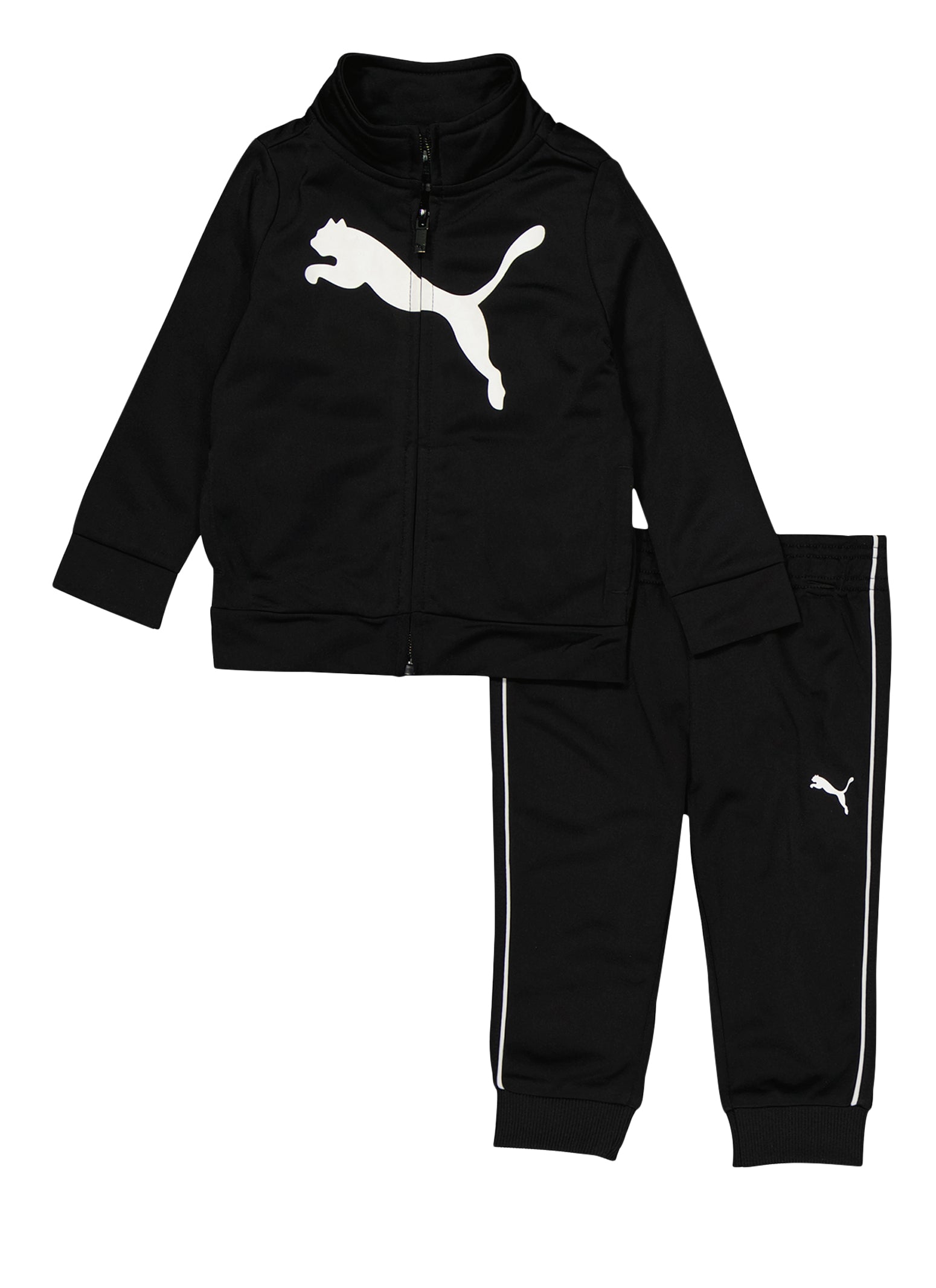Boys grey puma tracksuit hotsell