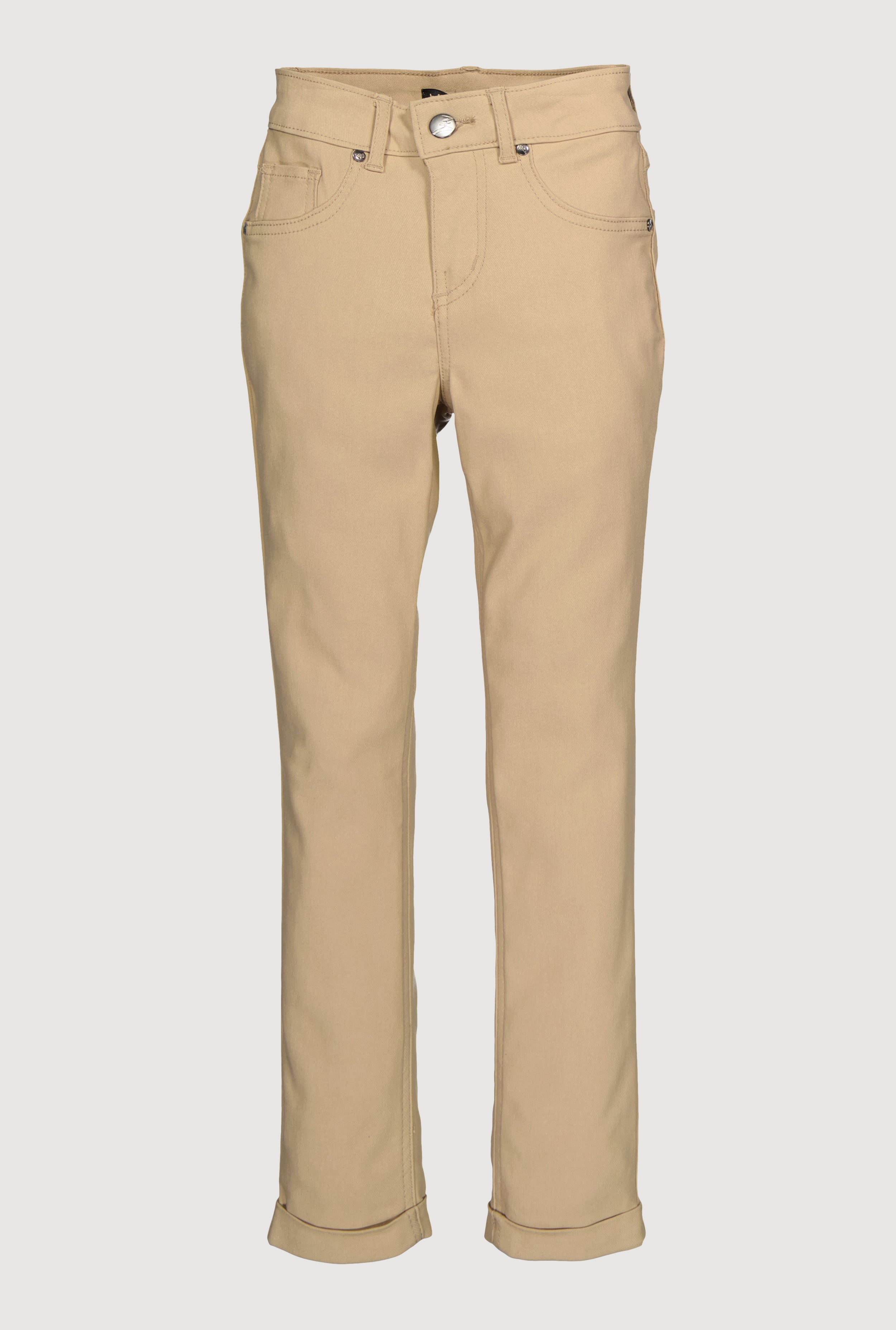 Girls Solid Hyperstretch Straight Leg Pants