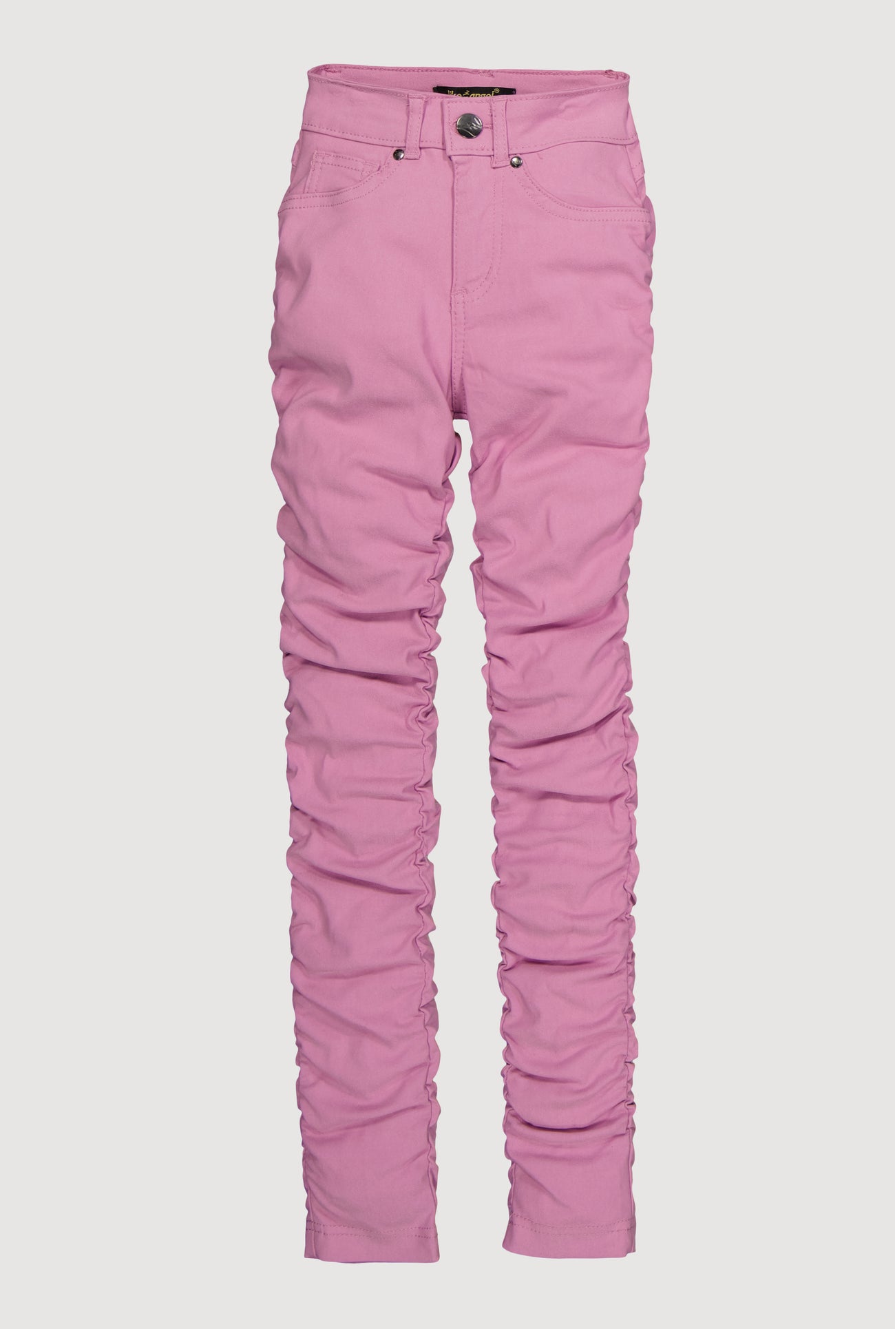 Girls Ruched Slim-Leg Stretchy Pants