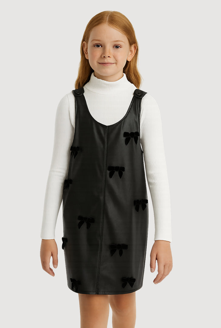 Faux Leather Dress | Rainbow Shops Faux Leather Dress | Rainbow Shops