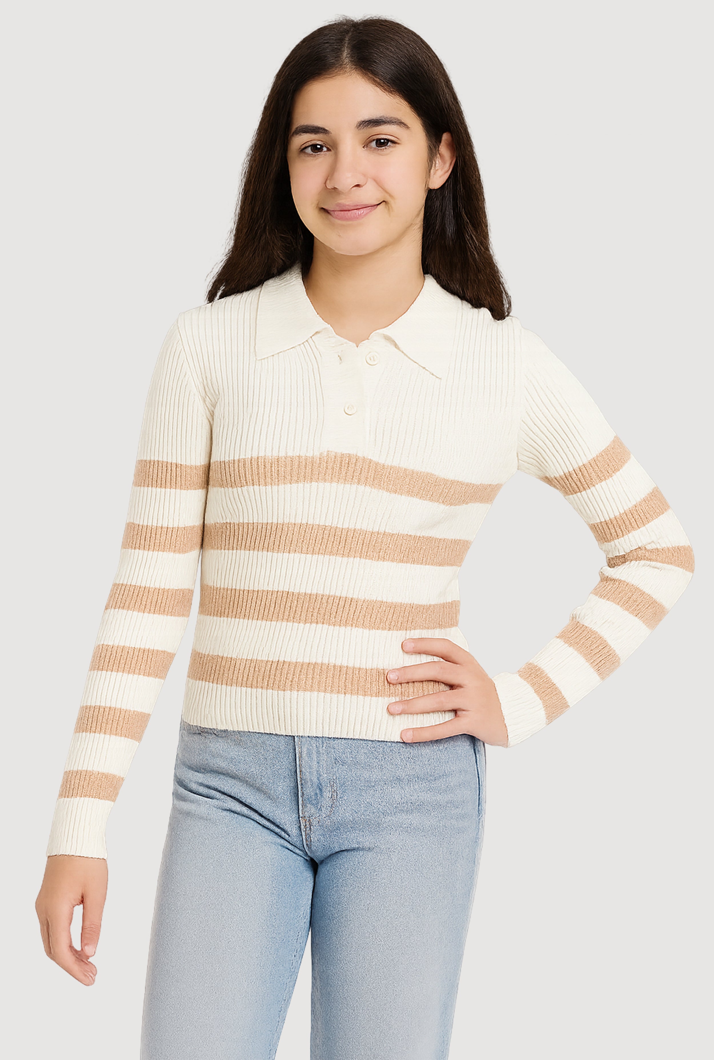 Knit Striped Top | Rainbow Shops