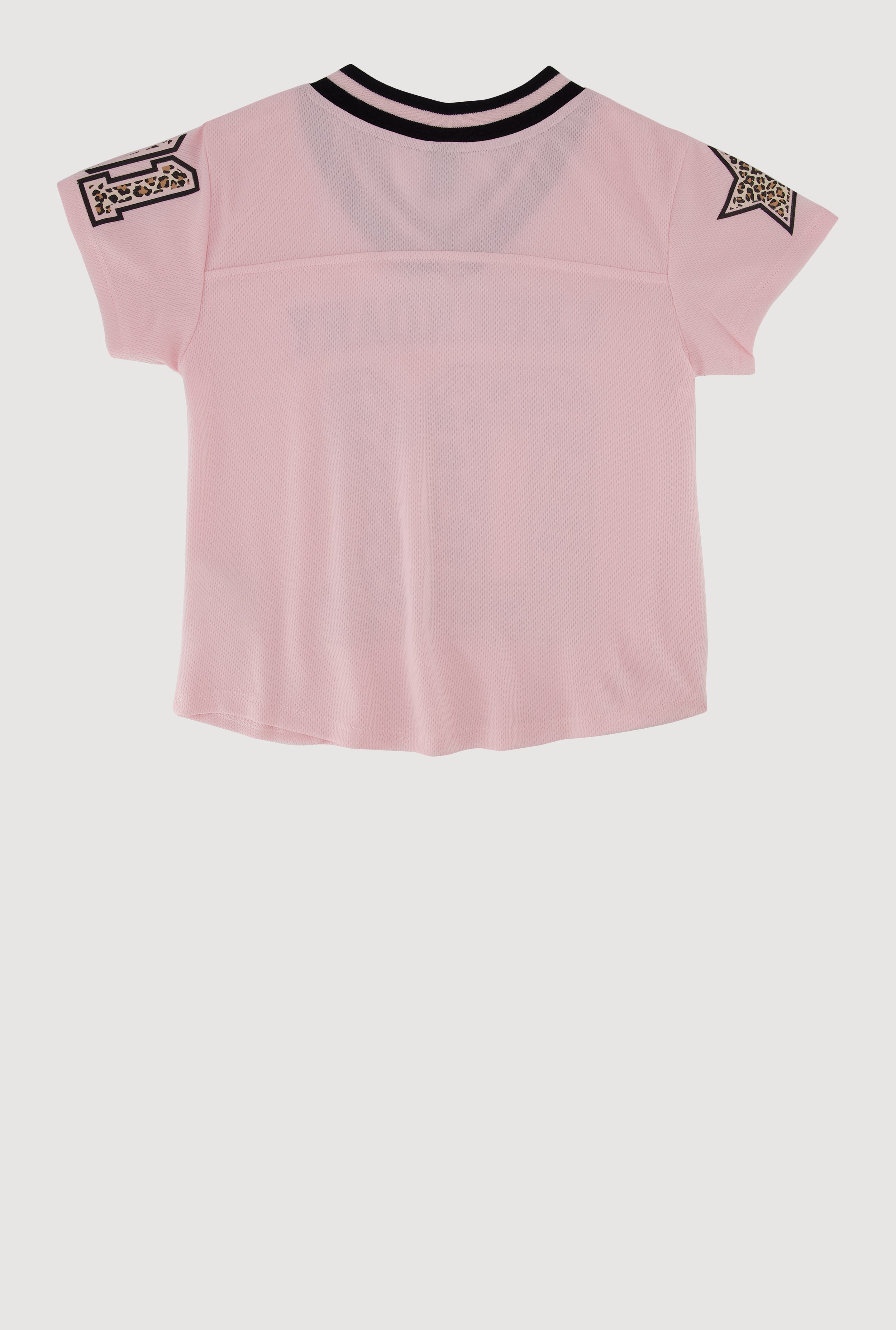 Girls Varsity Stripe Graphic Print Football Jersey