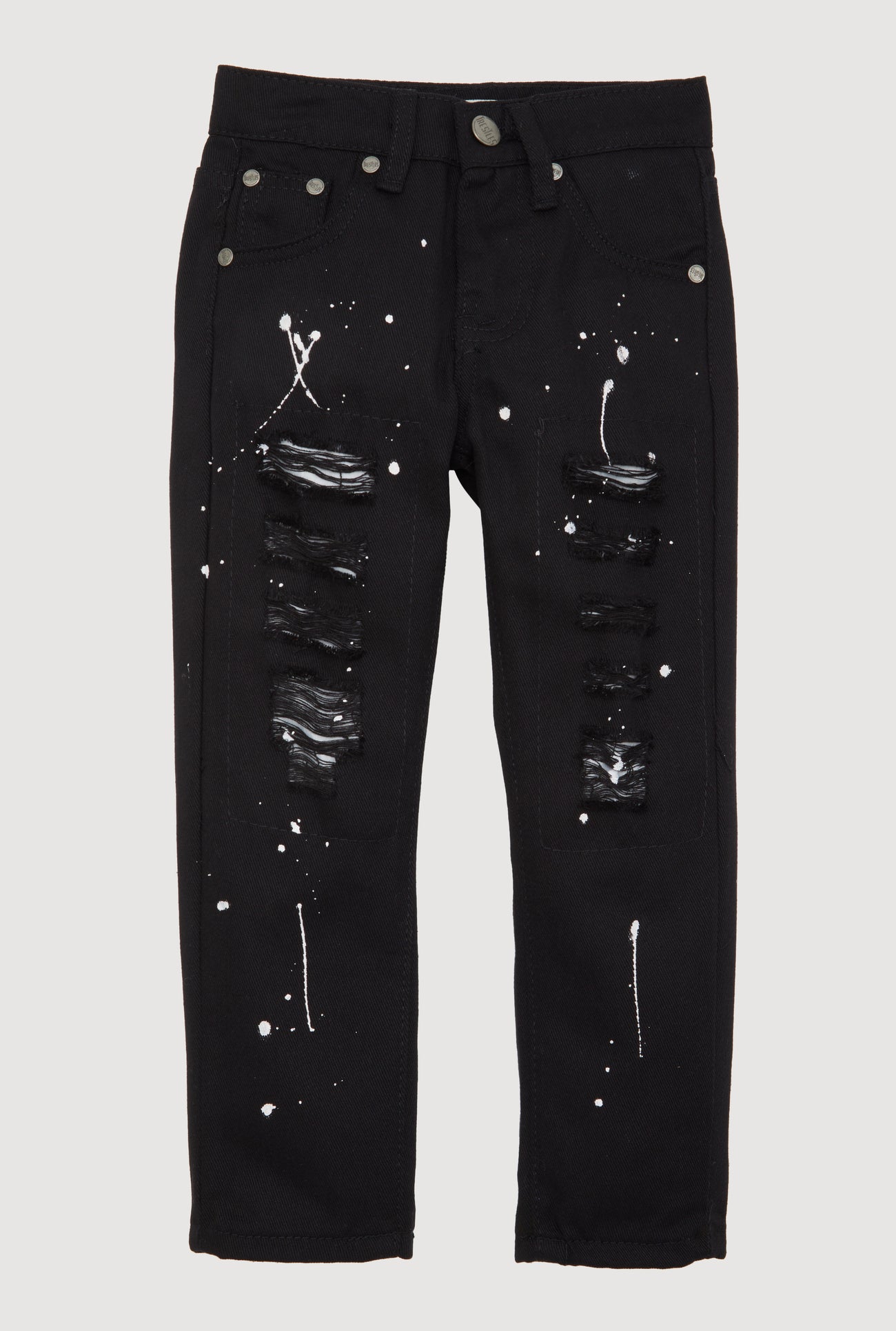 Little Boys Paint Splatter Patch and Repair Jeans