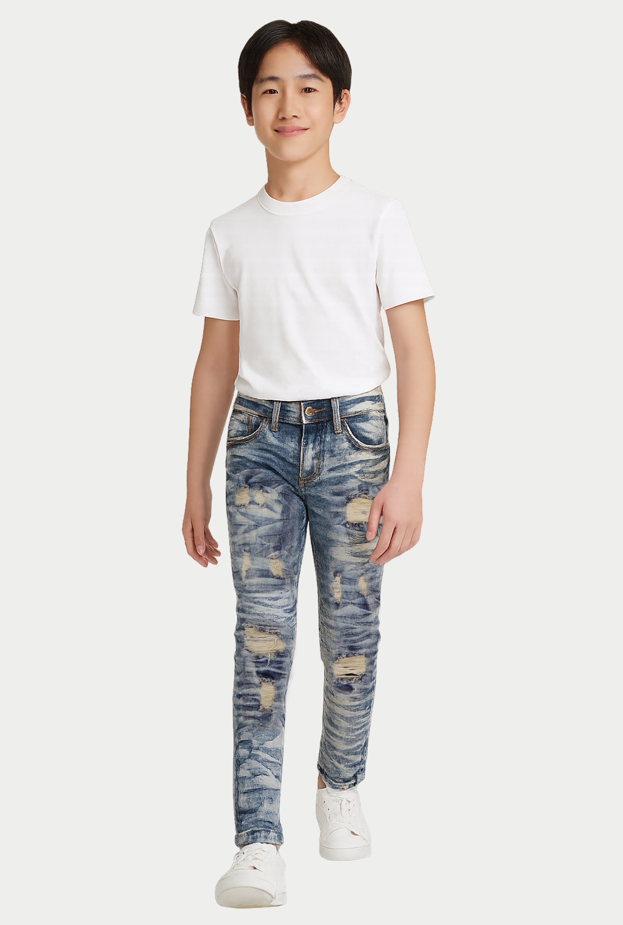 メンズ ABAHOUSE luster coating skinny denim