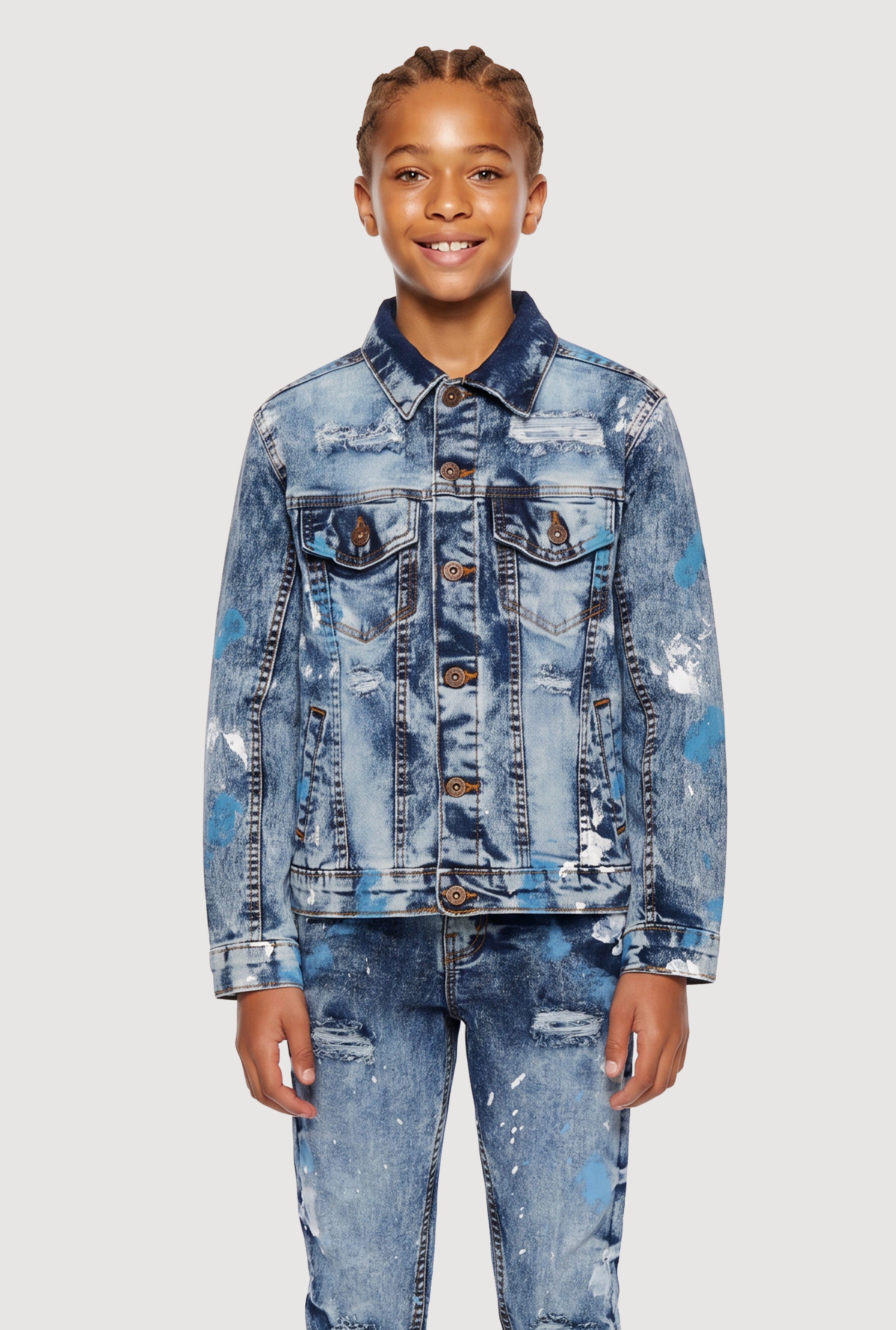 Acid Wash Jean Jacket | Rainbow Shops