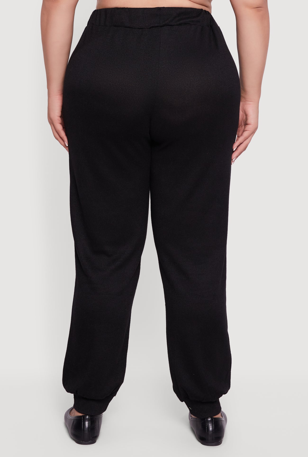 Plus Size Drawstring High Waisted Joggers