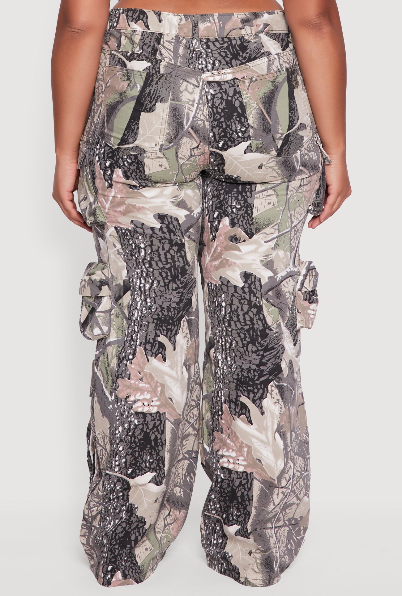 Plus Size VIP Camo Wide Leg Utility Pants