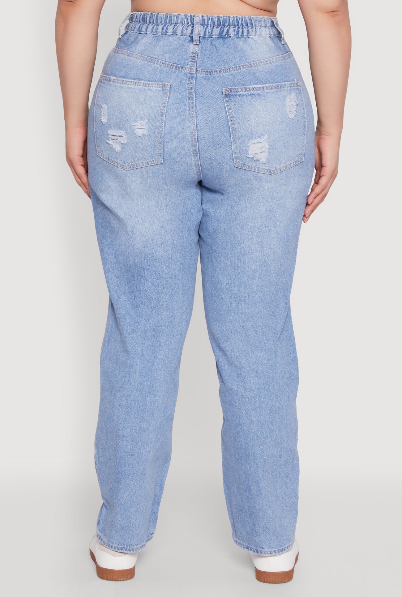 Ripped Jeans Calça Jeans Destroyed Plus Size Plus Size WAX