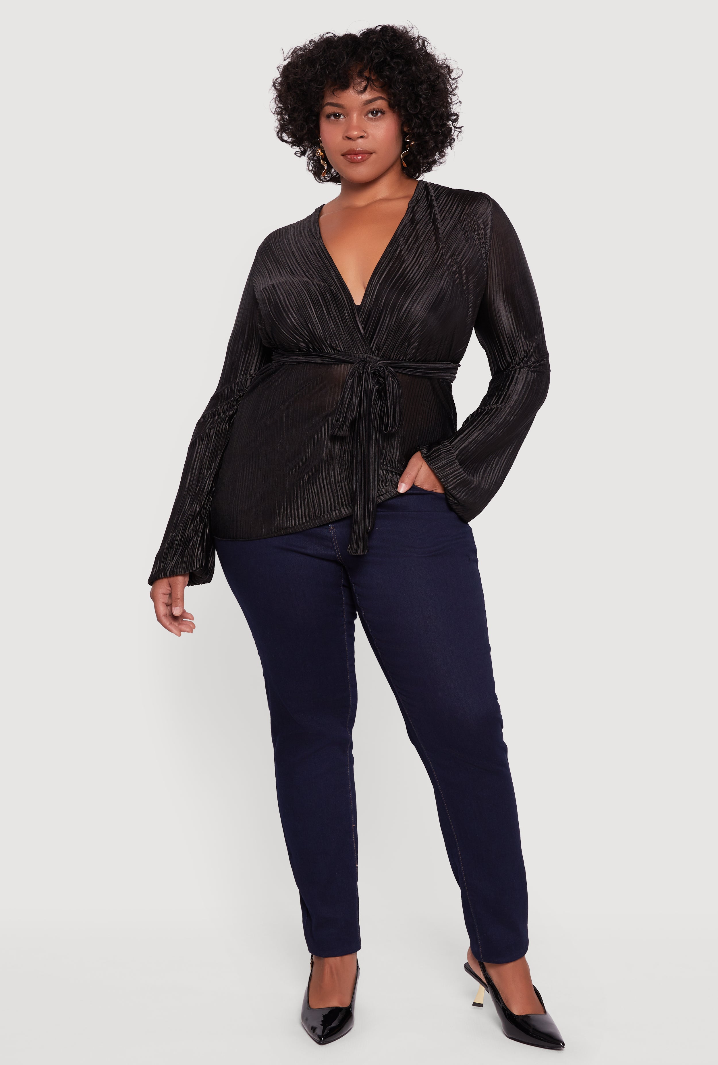 Plus Size Wrap Tops | Everyday Low Prices | Rainbow