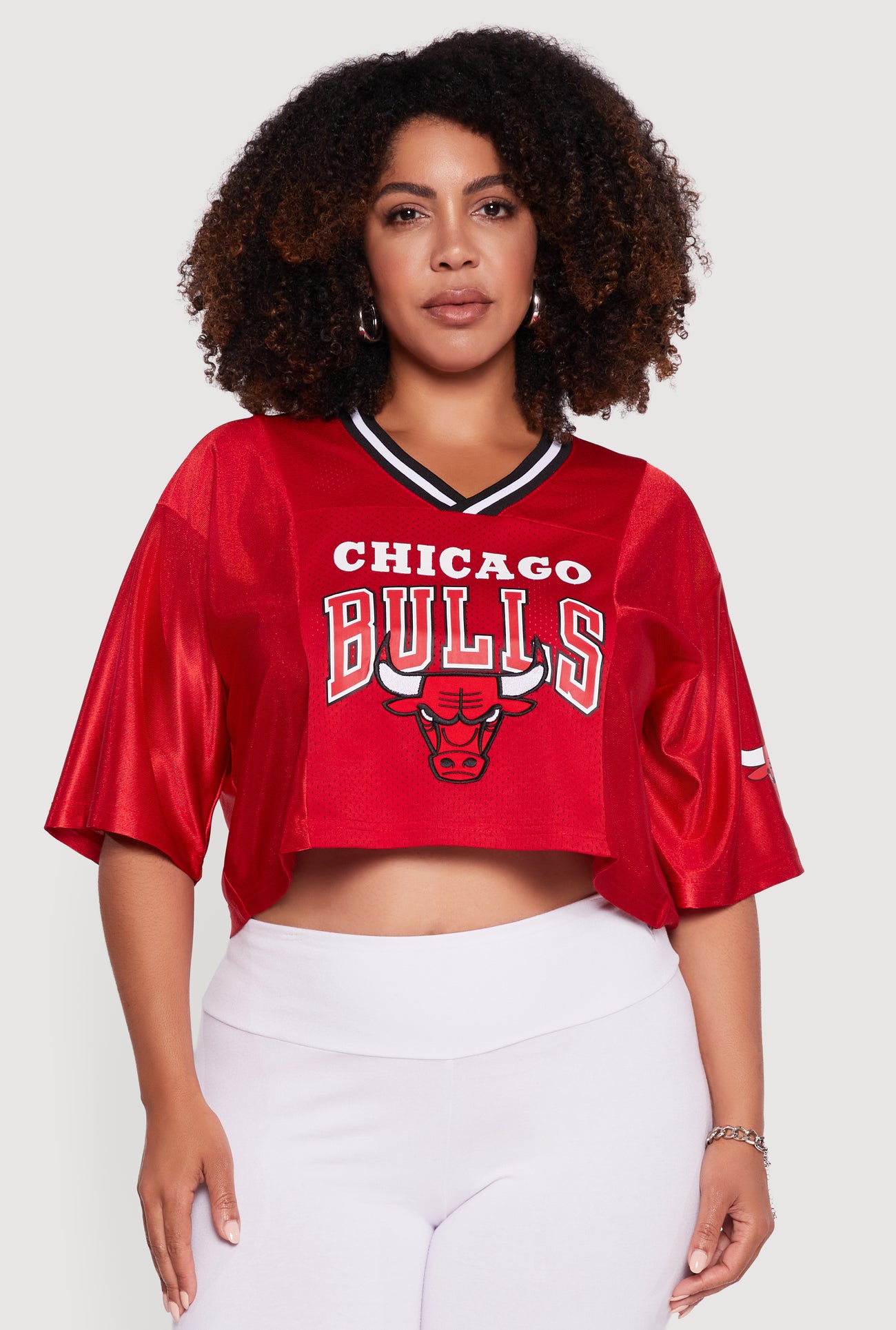 Plus Size NBA Chicago Bulls Cropped Jersey