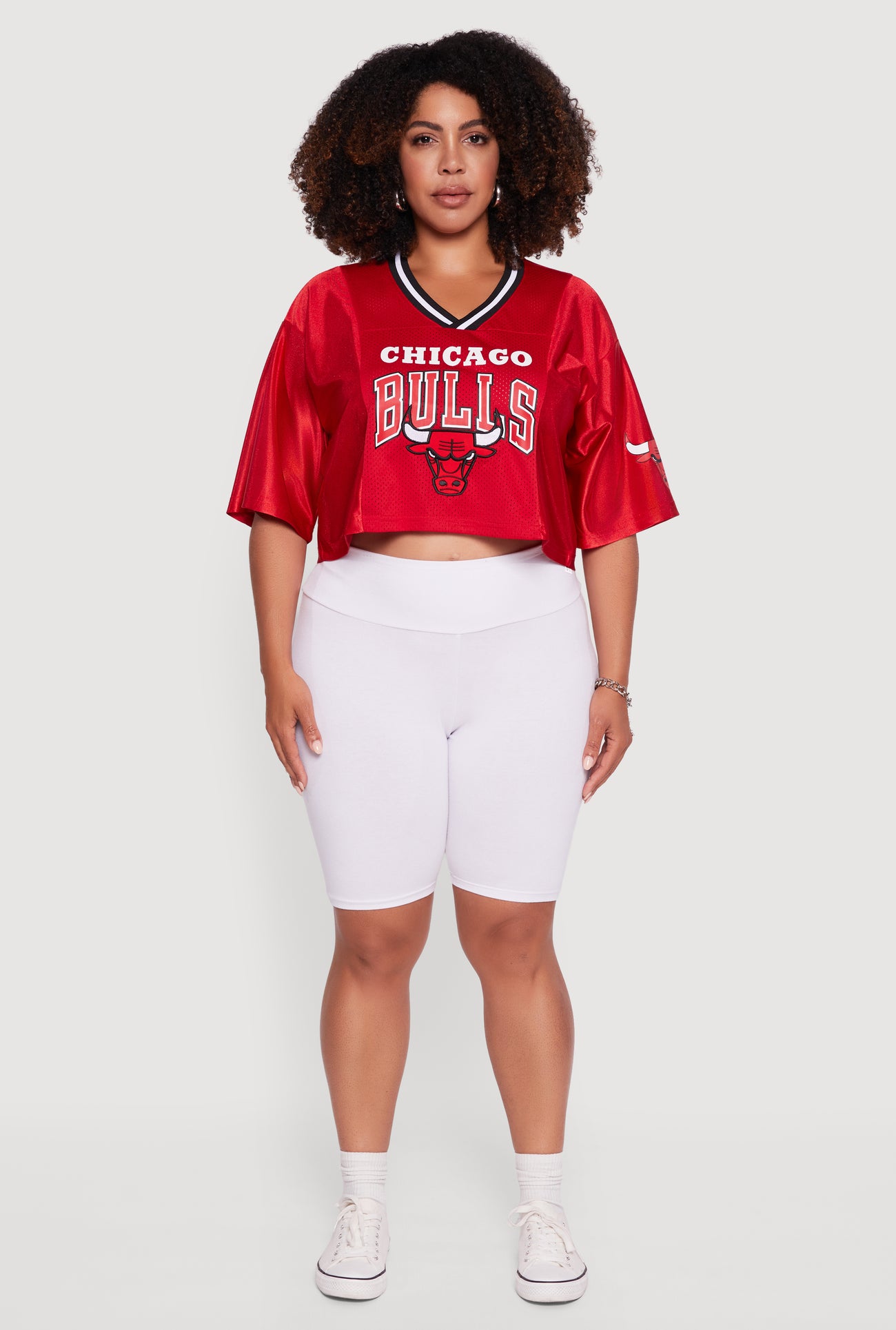 Plus Size NBA Chicago Bulls Cropped Jersey