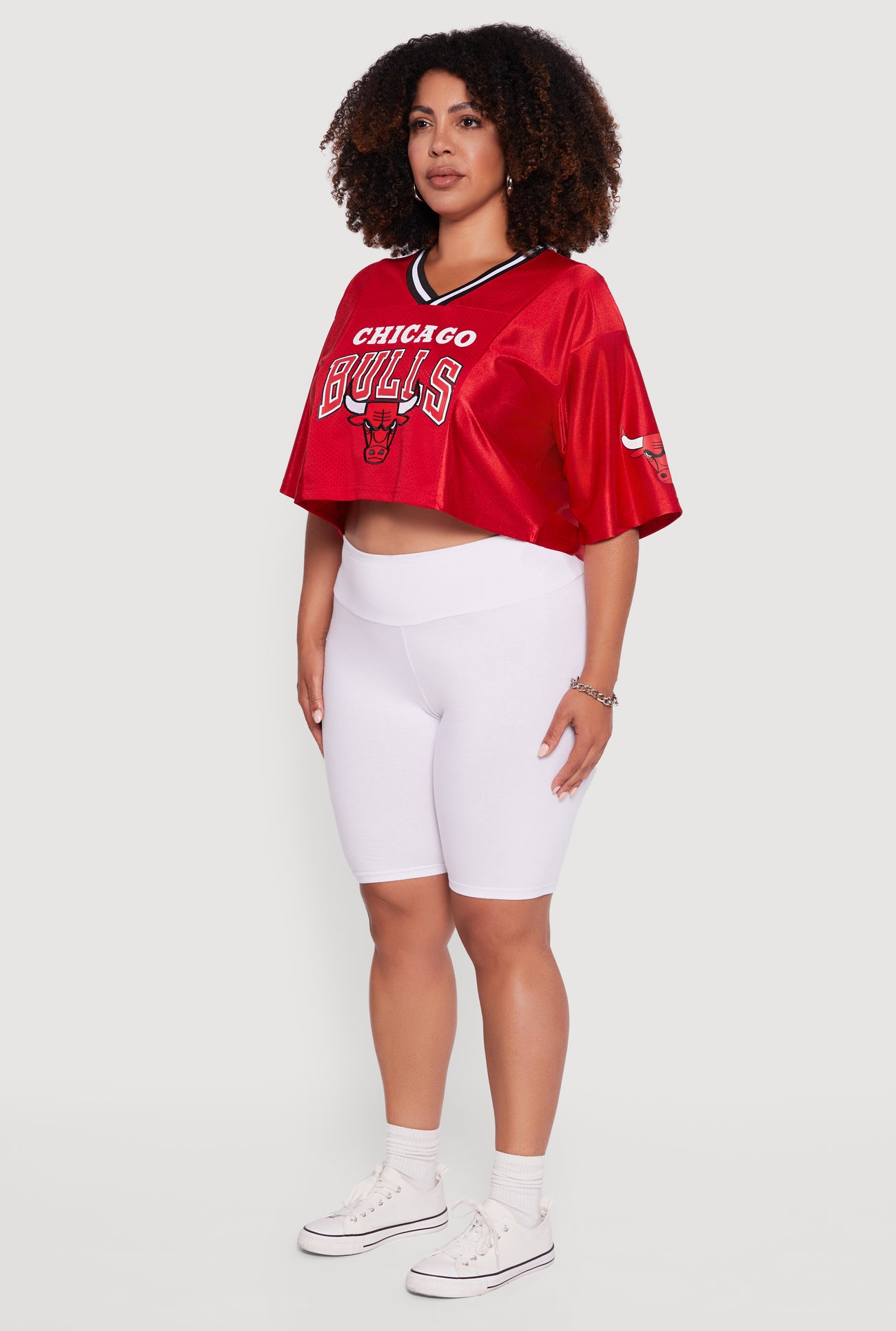 Plus Size NBA Chicago Bulls Cropped Jersey