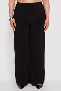 Plus Size Wide Waist Palazzo Pants