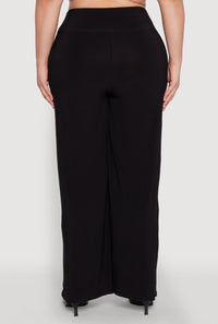 Plus Size Wide Waist Palazzo Pants