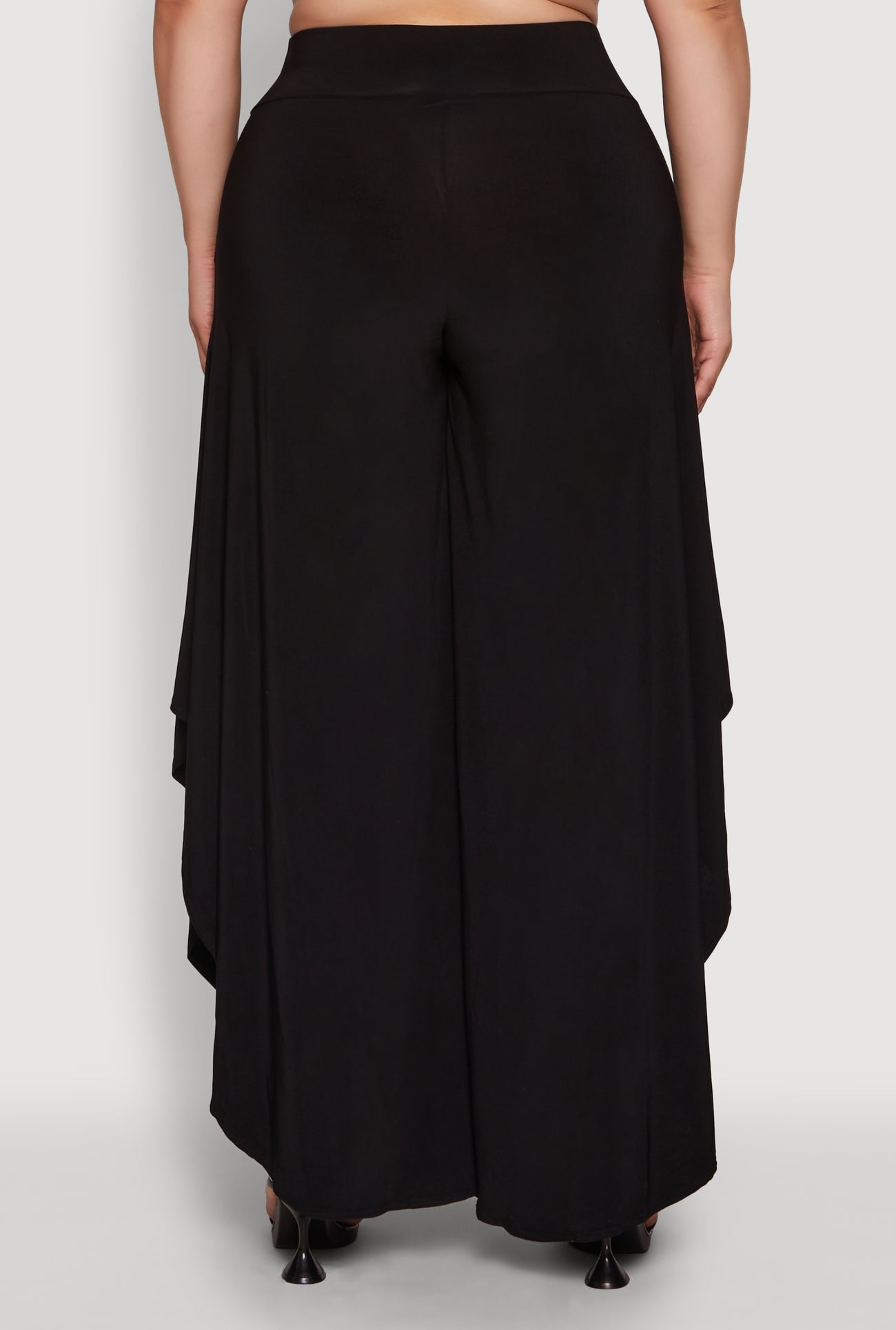 Plus Size Stylish High-Waisted Tulip Leg Palazzo Pants