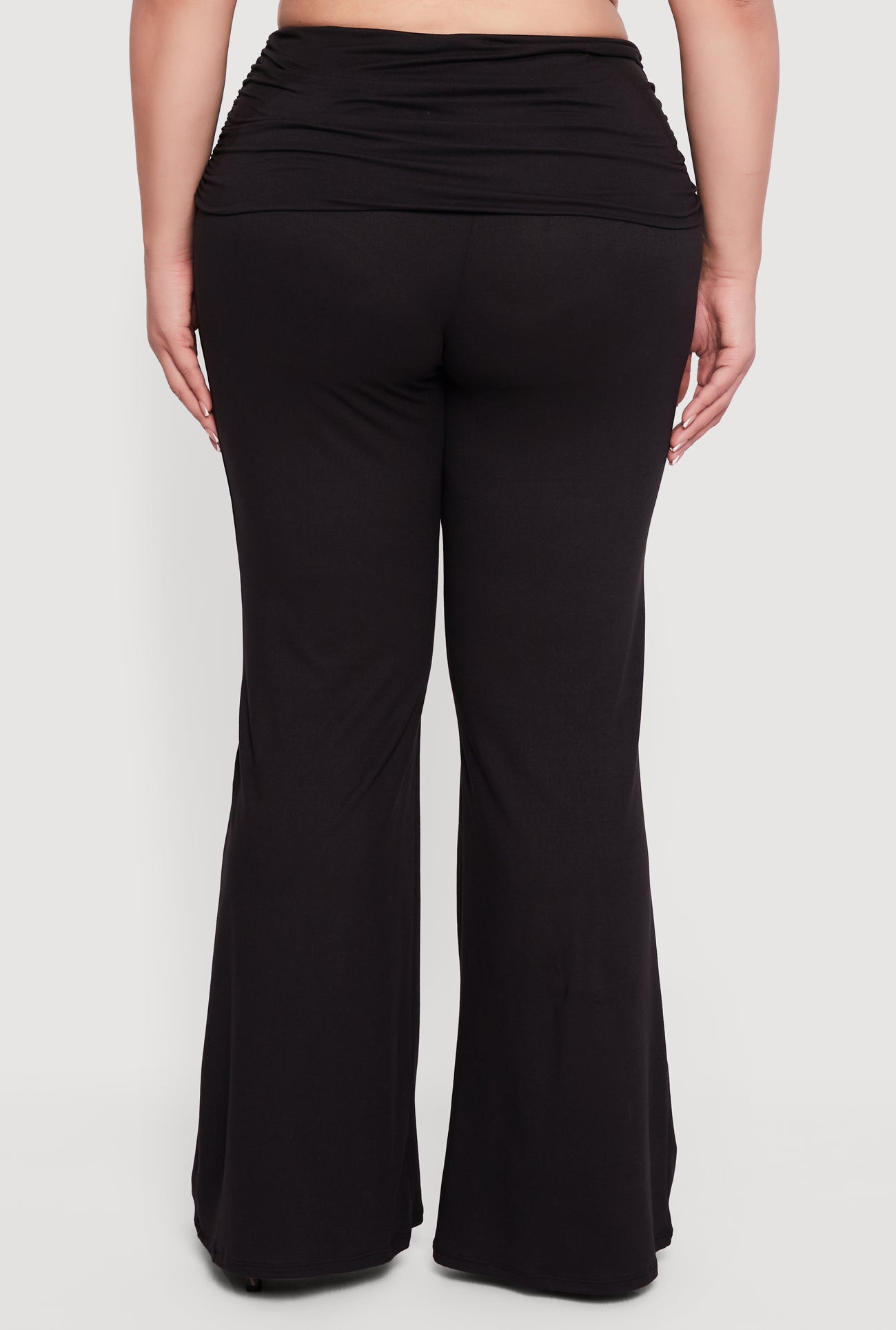 plus size black dress pants flare Black Plus Size Pants
