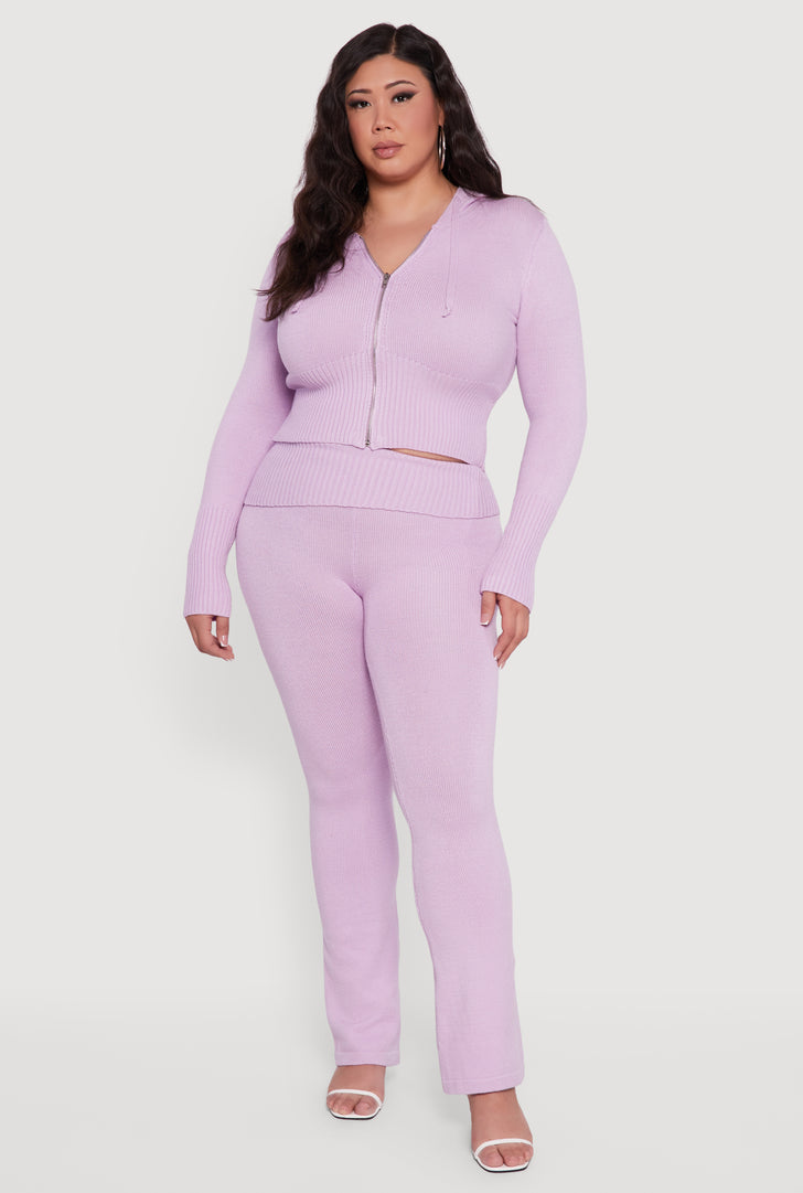 plus size purple dress pants Plus Size Purple Blossom Pants