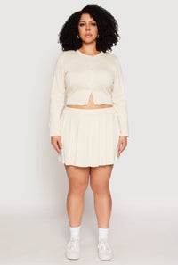 Plus Size Daisy Cropped Cardigan