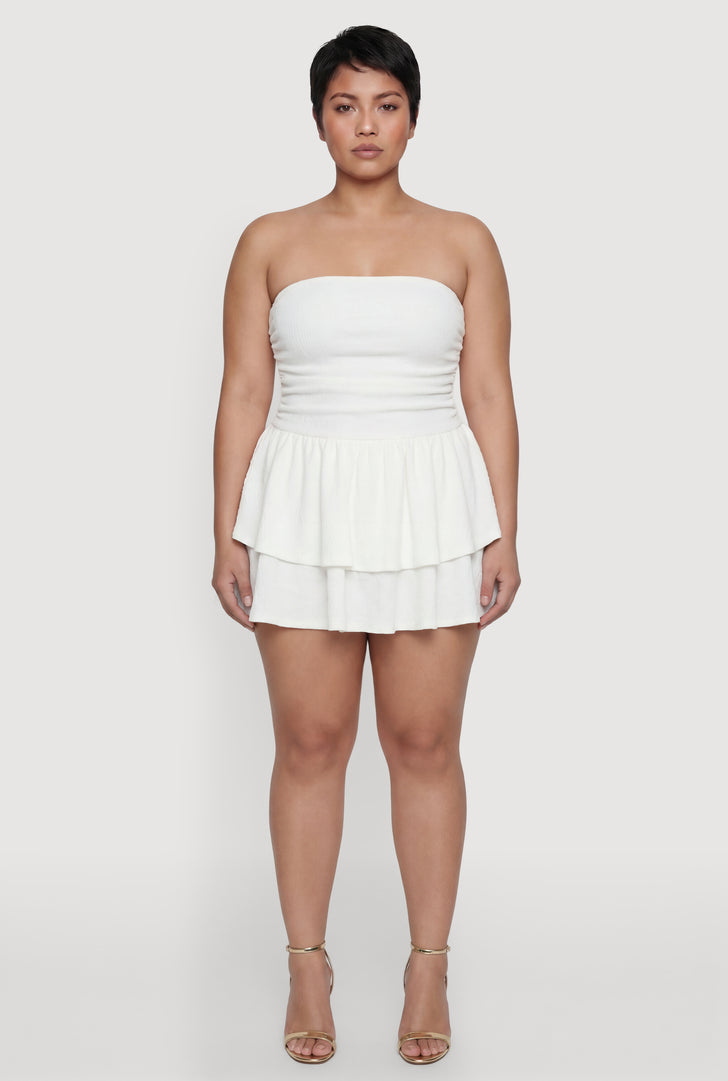 white mini dress bachelorette party Draped Mini Dress