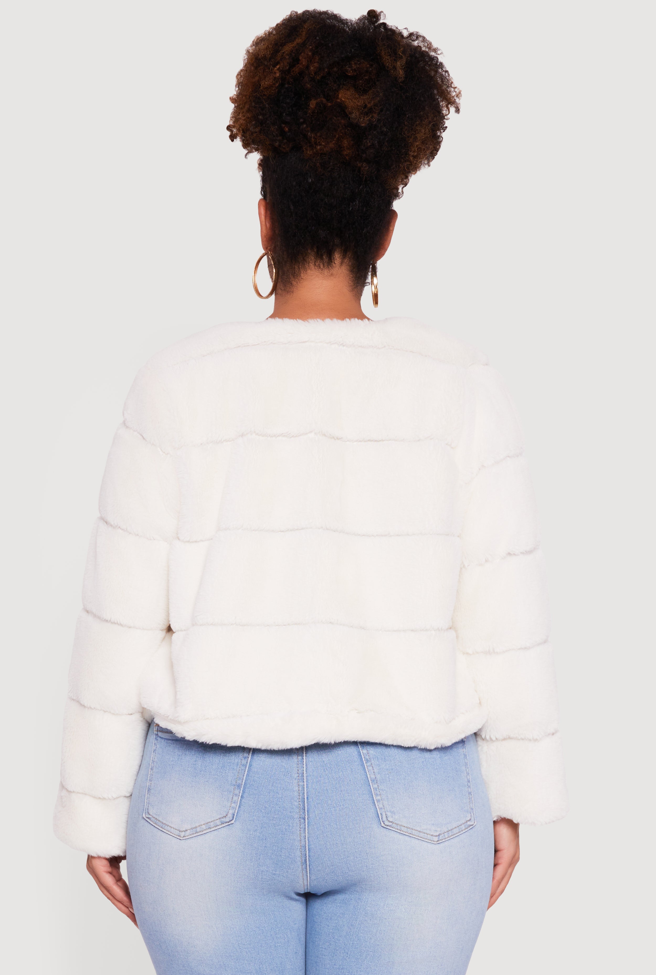 Plus Size Almost Famous Faux Fur Jacket