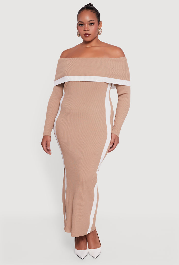 Plus Size Off The Shoulder Dresses | Everyday Low Prices | Rainbow Plus Size Off The Shoulder Dresses | Everyday Low Prices | Rainbow