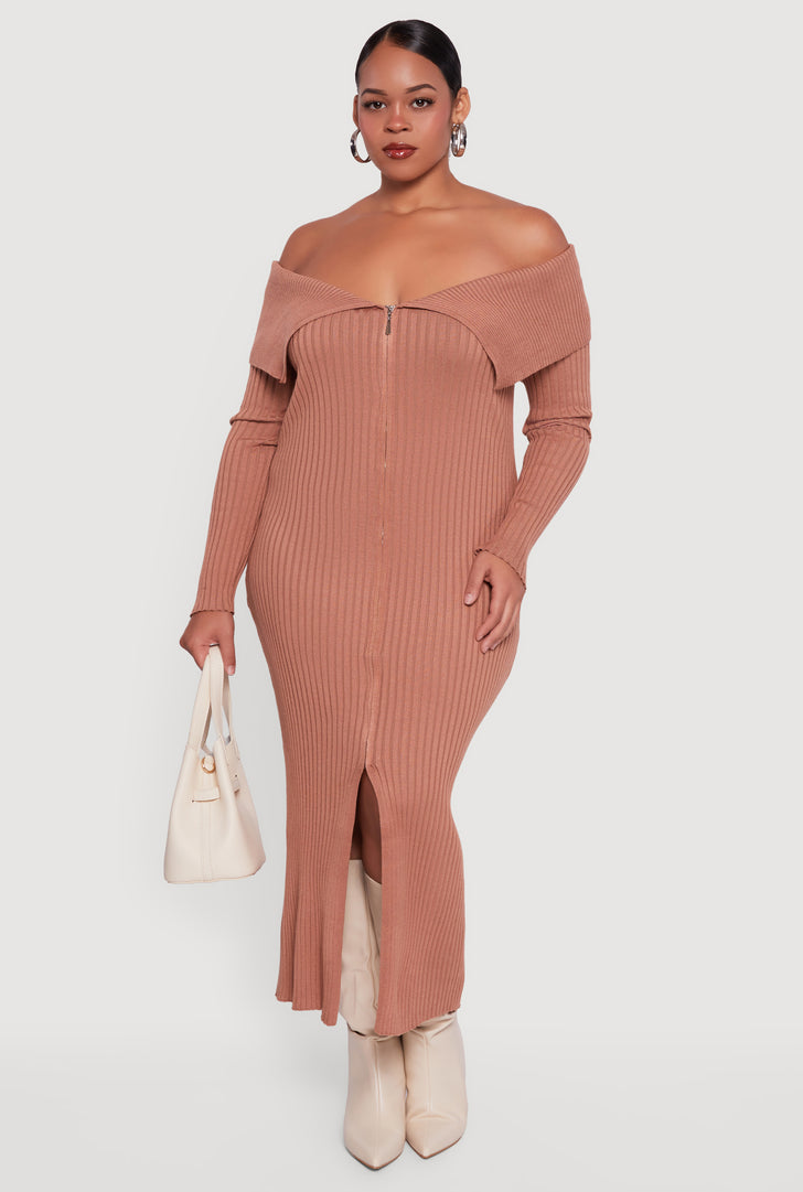 Plus Size Off The Shoulder Dresses | Everyday Low Prices | Rainbow Plus Size Off The Shoulder Dresses | Everyday Low Prices | Rainbow