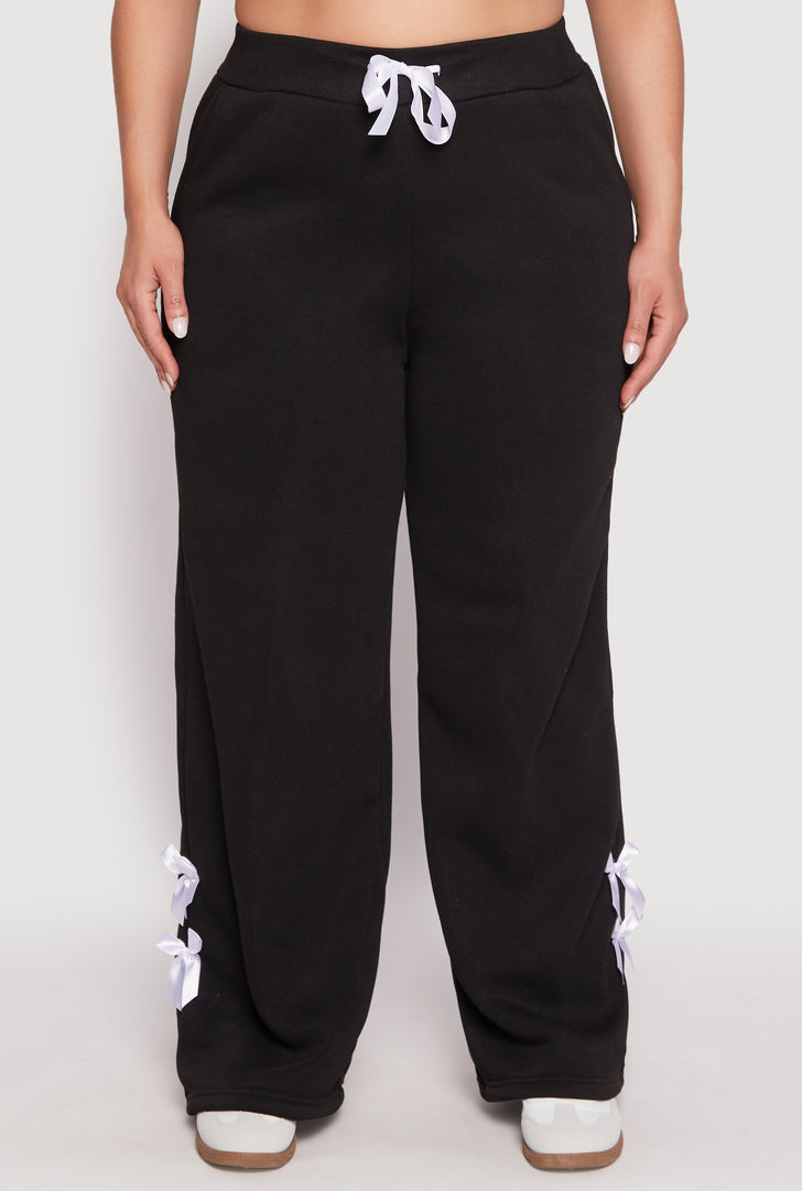 Plus Size Bow Detail Sweatshirt