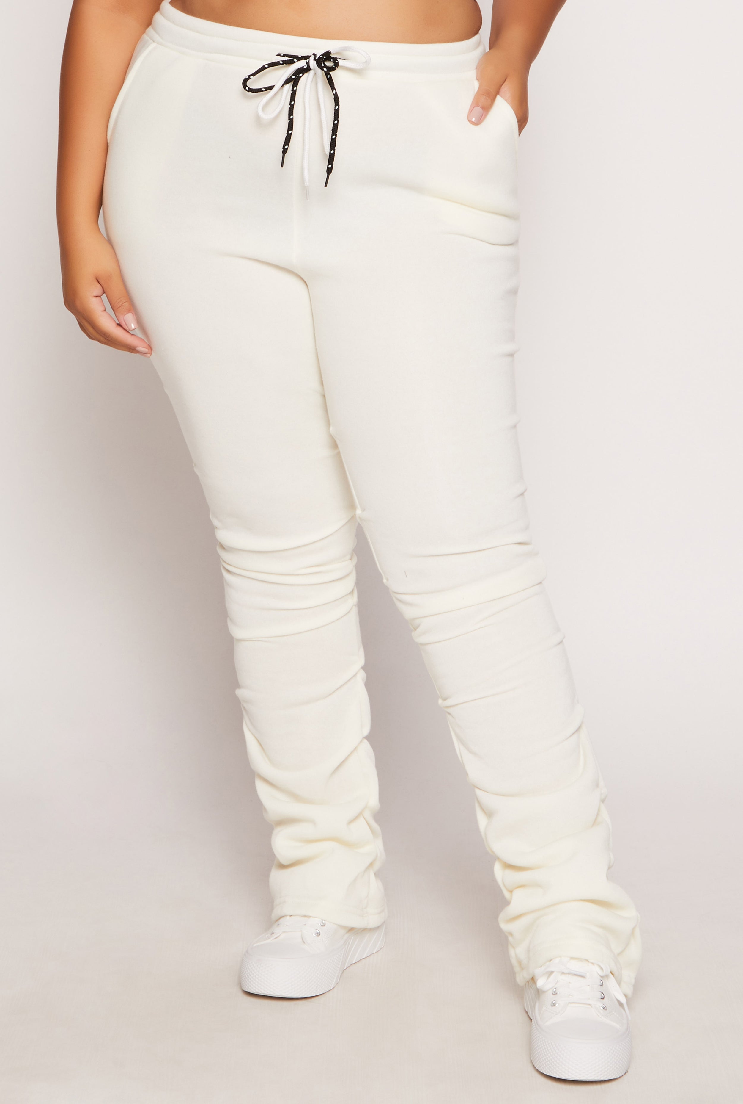 Plus Size Stacked Sweatpants