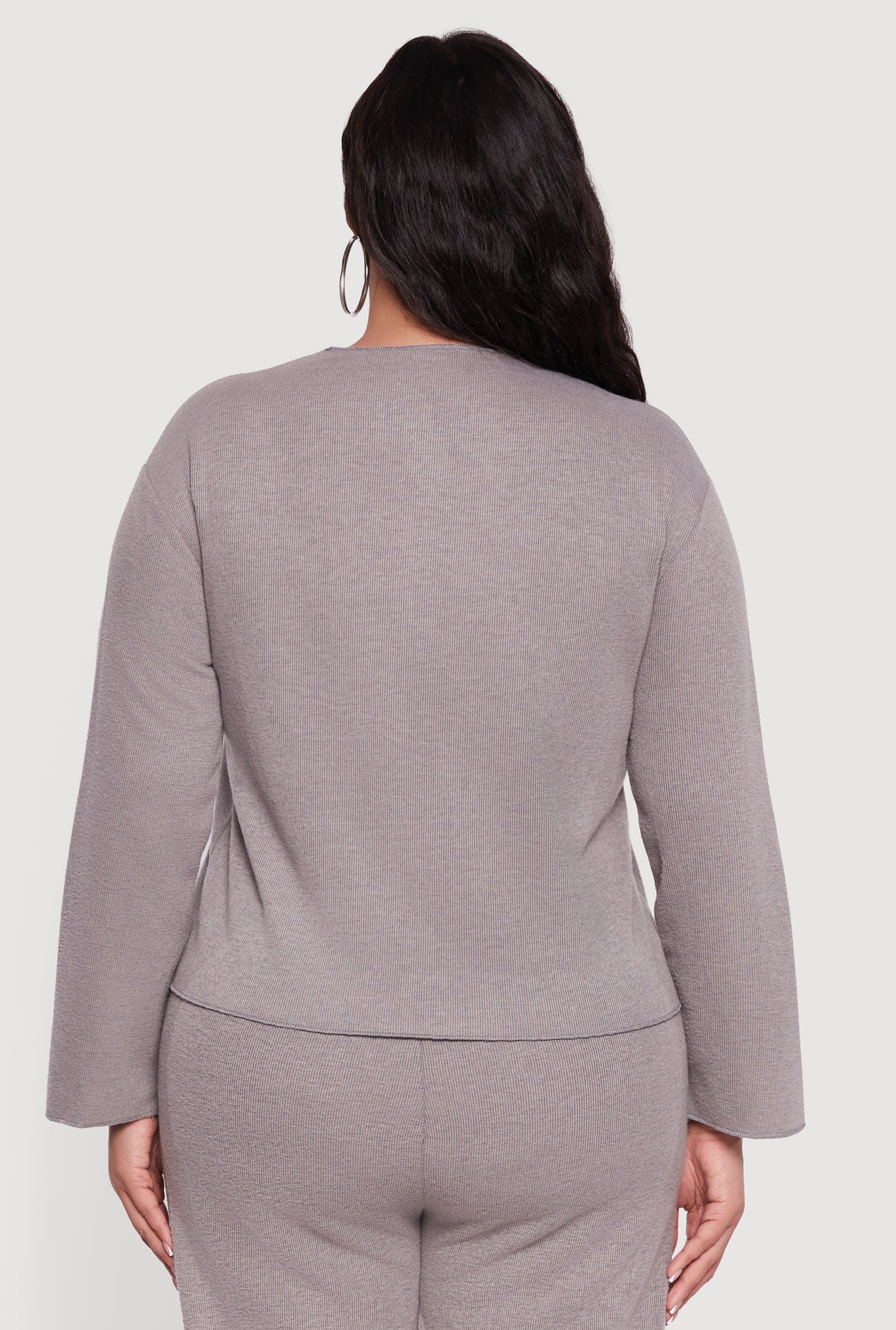 Plus Size Classic Fit Button Front Cardigan