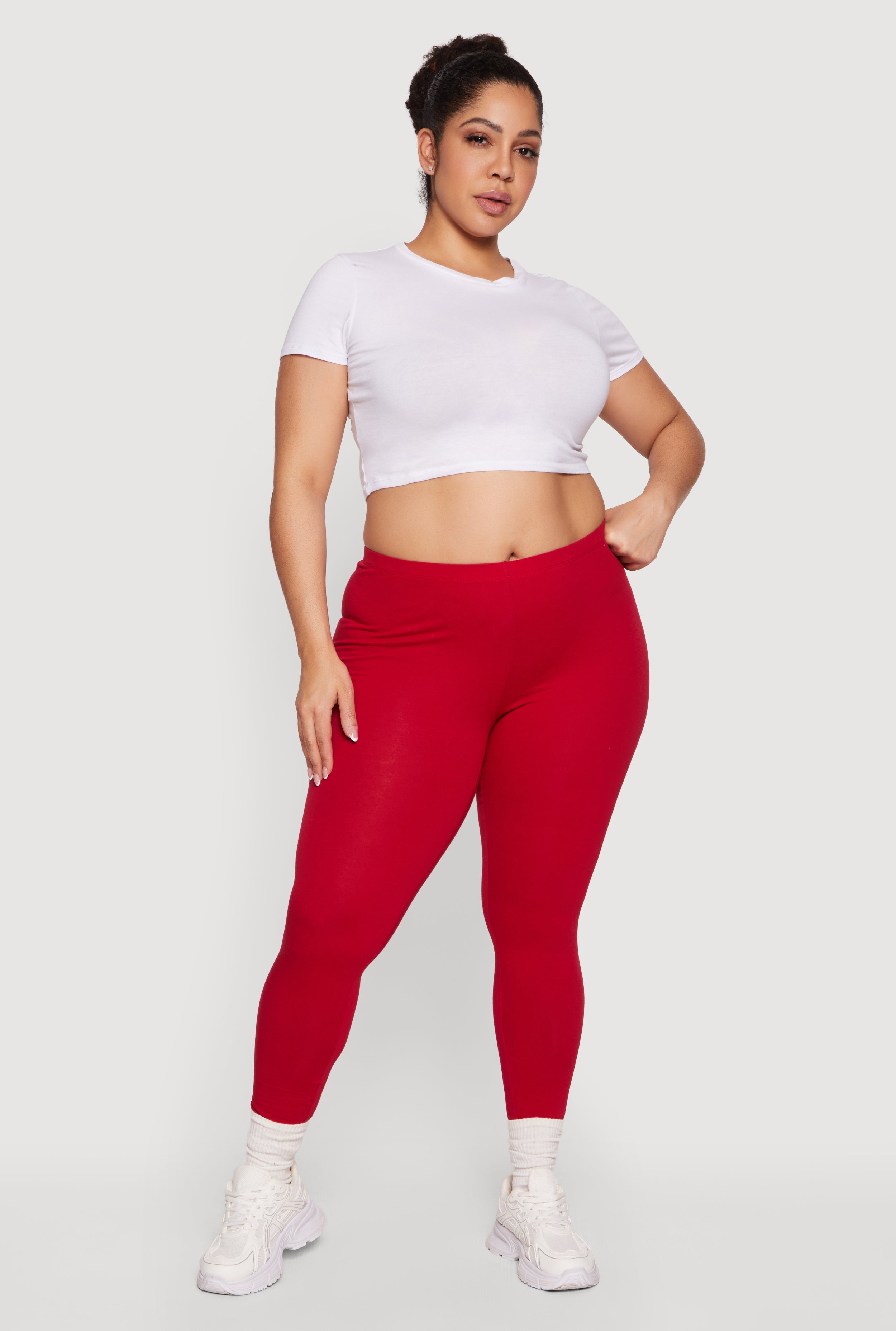 Plus Size Ambiance Basic Leggings