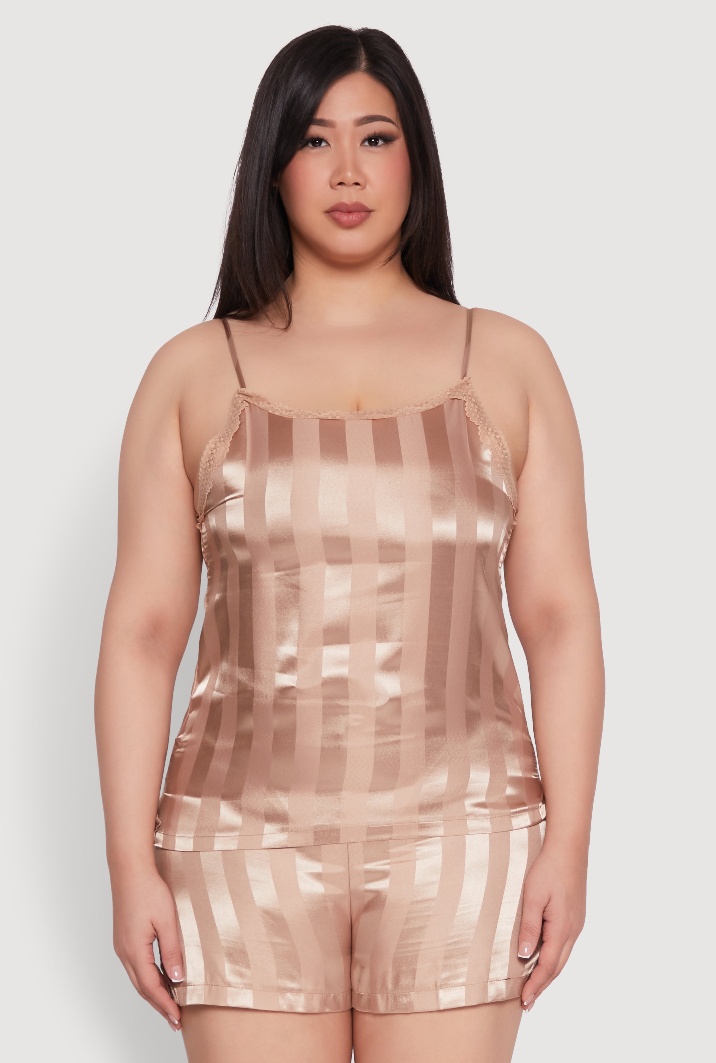 plus size satin cami